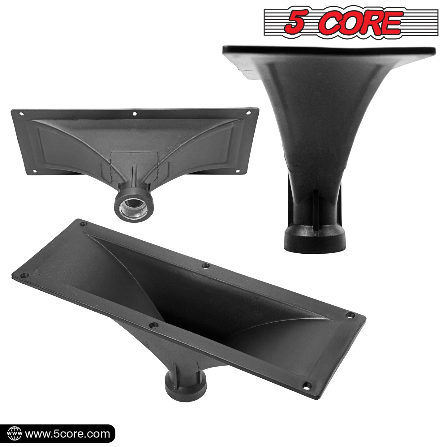 5Core Screw on Compression Driver Horn Tweeter Throat 4X10 Heavy Duty Construction